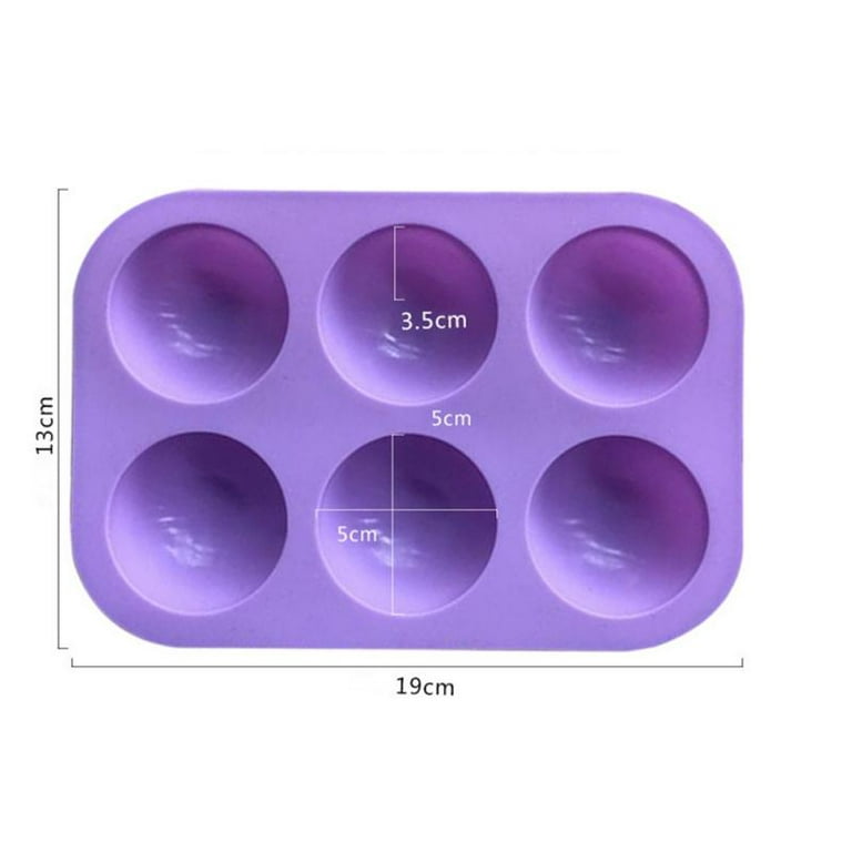 Custom 6 Holes Sphere Silicone Bomb Half Circle Baking Mold For