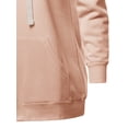 thumbnail image 4 of A2Y Women's Relax Fit Long Sleeve Kangaroo Pockets Hoodie Sweatshirts Light Peach 3XL, 4 of 6