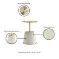 thumbnail image 4 of Manhattan Comfort Anderson End Table with Steel Frame 1.0 in Cream, 4 of 9