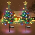 thumbnail image 1 of Solar-Powered LED Christmas Tree Lights for Outdoor Garden Decoration with 2 Lighting Modes, 1 of 9