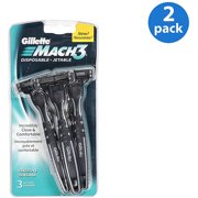 Gillette MACH3 Disposable Sensitive Skin Razors 3 ct (Pack of 2)
