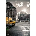 thumbnail image 2 of Quillen, Donnie 11x14 Black Ornate Wood Framed with Double Matting Museum Art Print Titled - Crosswalks of Manhattan I, 2 of 4