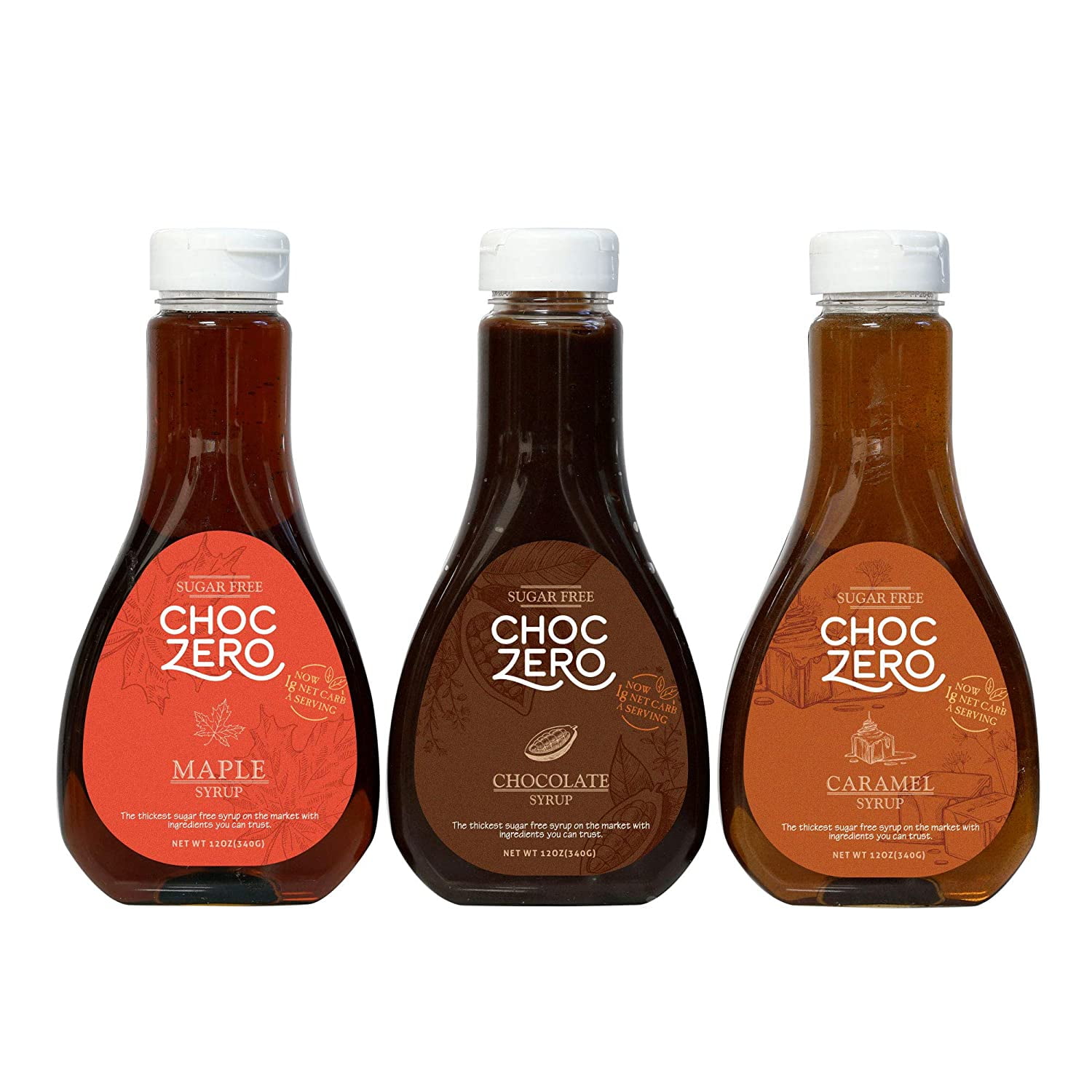 ChocZero Syrup Variety Pack. Sugarfree, Low Carb, No