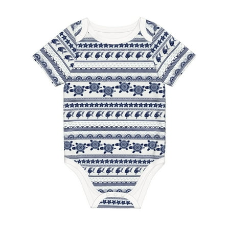 

Matuu Sea Underwater Turtles for Baby Short-Sleeve Bodysuit Soft Cotton Comfortable and Breathable Perfect for Newborns and Infants