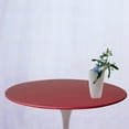 thumbnail image 3 of yotijay Round Table Cloth Protector 27.5-33.5" Table Cover Backed Vinyl Tablecloth Party red, 3 of 9