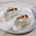 thumbnail image 4 of LLYWEY Glitter Princess Shoes for Girls Sequin Dress Shoes Closed Toe Low Heels Ankle Strap Pumps for Toddler Kids Birthday Party Wedding Footwear, Style S-15, White, 29, 4 of 9