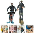 thumbnail image 6 of Raindrops 2Pcs Small Figures Diver Ornament for Collection and Decoration Hand-Eye Coordination 11.8X1.6X0.8in, 6 of 8