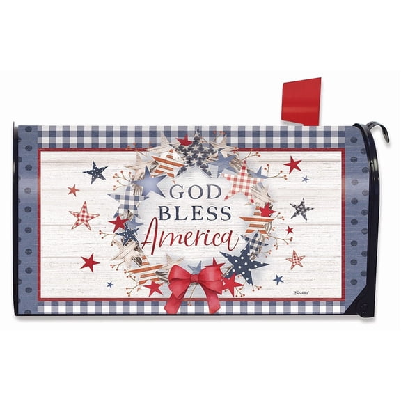 Briarwood Lane American Wreath Rustic Mailbox Cover