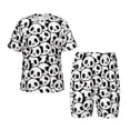 thumbnail image 1 of Fotbe Cute Panda Face Pijama Estampada de 2 Piezas para Niños – Ropa de Dormir de Manga Corta Cómoda para Niños y Niñas, Camiseta y Shorts de Algodón-Medium, 1 of 6