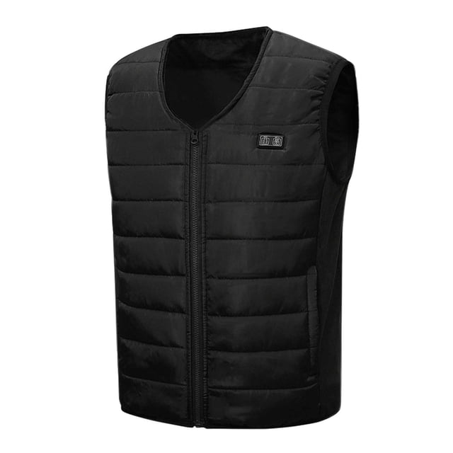 JHLZHS Fleece Jacket Men Mens Fall and Winter Dual Control 12 Heating Suit Thermostatic Electric Heating Vest Heating Jacket Undershirt Workout Jacket 1423