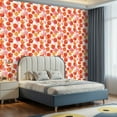 thumbnail image 2 of Peel and Stick Wallpaper Contact Paper Layered sand dollar orange coral pink Great for beach Self Adhesive and Removable 17.7in x 118in, 2 of 8