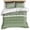Green, variant on 3 Piece Blue Brown Flowers Duvet Cover Set Queen Size, Microfiber Comforter/Quilt Cover with Corner Ties and 2 Pillowcases, Classic Botanical Art Elegant All Season Soft Bedding with Zipper Closure