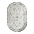 thumbnail image 2 of Unique Loom Sofia Collection Area Rug - Casino (4' 1" x 6' 1" Oval Gray/Beige), 2 of 11