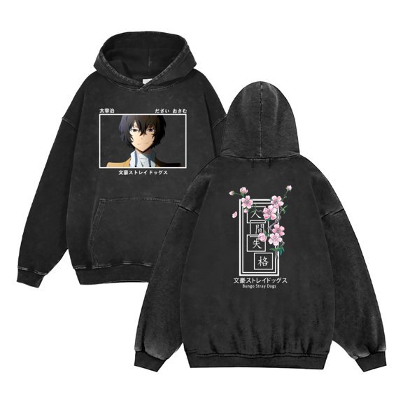 THNCLZX  Bungo Stray Dogs Hoodie Nakajima Atsushi Sweatshirts Retro casual sweatshirt