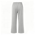 thumbnail image 4 of StSilkitty Loose Sweatpants for Boys Girls Solid Color High Waist Elastic Drawstring Wide Leg Jogger Trousers with Pockets, 4 of 9