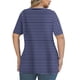 thumbnail image 4 of Tops de Manga Corta de Tamaño Más de las Mujeres, Blusas de Cuello en V Impresas de Verano de Moda para Uso Casual, Diario Y de Fiesta, 4 of 8
