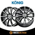 thumbnail image 2 of 16x7.5 Konig 53MB Impression Black Machined Wheel 5x4.5 (40mm), 2 of 5