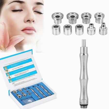 Hilitand Diamond Microdermabrasion Dermabrasion Accessory Set 3Pcs Wand With Cotton Filter 9 Tips for Removing Blackhead, Acne, Grease, Blemish and Stretch Marks For Eyes (Best At Home Microdermabrasion For Stretch Marks)