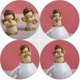 thumbnail image 3 of 4pcs Angel Shape Adornments Handicraft Ornaments Cake Decorations (Golden), 3 of 4