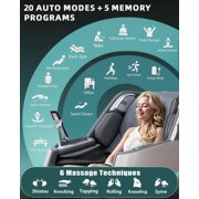 4D Massage Chair Full Body, Zero Gravity Massage Chairs with SL Track Electric Leg Extension Thai Strecth,11 Massage Technique, 40 Airbags Shiatsu Massage, APP Control
