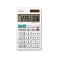thumbnail image 5 of Sharp EL-377WB 10-Digit Display Handheld Calculator Battery Powered, White, 5 of 20