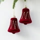 thumbnail image 1 of Colgantes De Plástico Adornos colgantes nevados para árbol de Navidad, 2 unidades, plástico rojo, ideales Rkxzt, 1 of 8