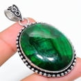 thumbnail image 2 of Natural Green Labradorite Gemstone 925 Sterling Silver Pendant 2.36", 2 of 2