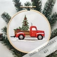 thumbnail image 1 of Christmas Gnomes Embroidery Kit for Beginners - Complete DIY Set with Patterns, Needles, and Thread, 1 of 4