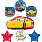 Anagram Cars Birthday Party Supplies 7pc Cruz Ramirez Foil Balloon Bouquet Decorations