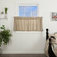 thumbnail image 2 of VHC Brands Sawyer Mill Ticking Striped Cotton Farmhouse Kitchen Curtains Rod Pocket Hanging Loops 24x36 Tier Pair, Charcoal, 2 of 7