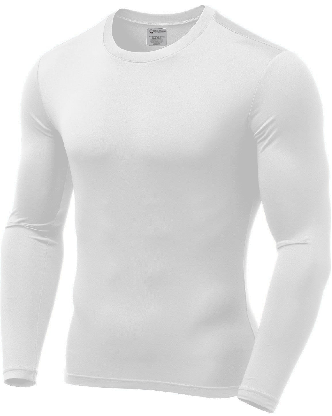 Compression Baselayer Crew Neck Top Fleece Lined Long Sleeve Underwear 9M Mens Ultra Soft Thermal Shirt 