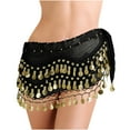 thumbnail image 2 of zhi Women's Belly Dance Waist Skirt - Dance Practice & Performance，Black，Free Size, 2 of 6