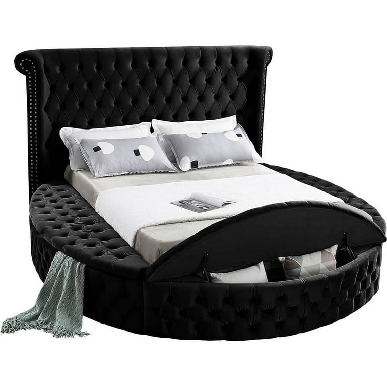 Tufted circle bed sales