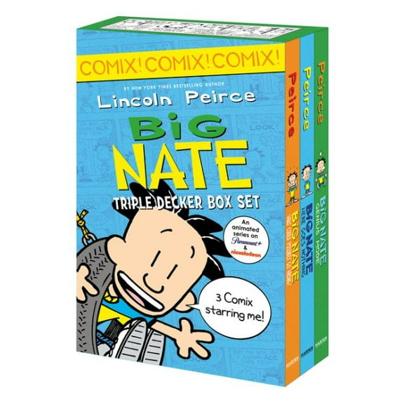Pre-Owned Big Nate: Triple Decker Box Set: Big Nate: What Could Possibly Go Wrong? and Big Nate: Here Goes Nothing, and Big Nate: Genius Mode Paperback
