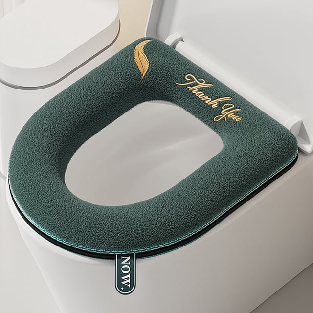 Winter Toilet Seat Cover, Thickened Knitted Toilet Seat, Washable Toilet Cushion, Soft Toilet Mat, Cold Weather Toilet Cover, Elastic Toilet Seat Protector, Comfortable Toilet Pad