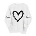thumbnail image 3 of VKOYWKM Crewneck Sweatshirts Women Valentine's Day Pullover Heart Print Oversized Sweatshirts Romantic Holiday Sweatshirt Casual Long Sleeve Spring Sweatshirts, 3 of 7