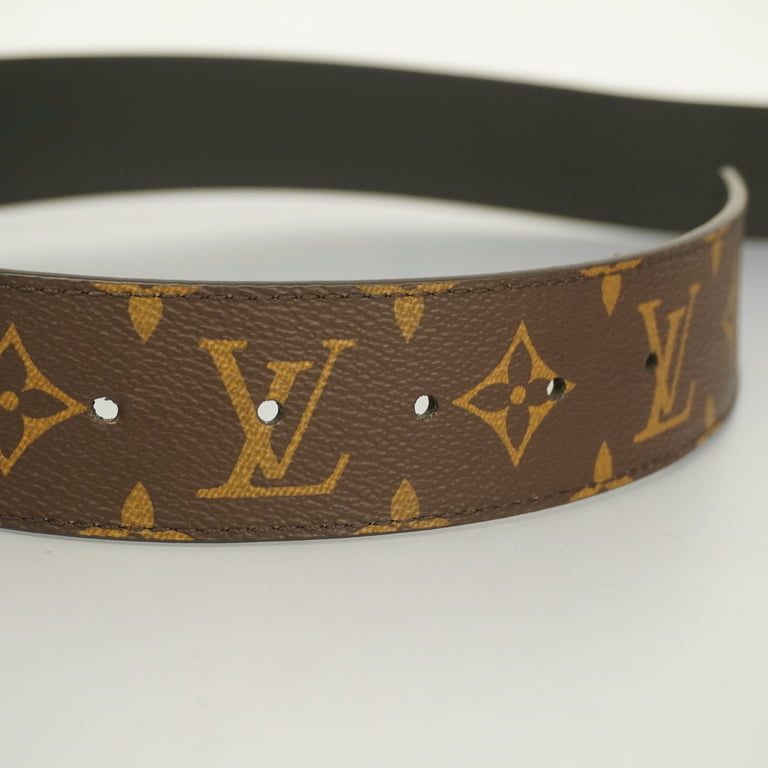 Authenticated Used Auth Louis Vuitton Monogram Belt Sunture LV Initial  M0566 Men,Women,Unisex 
