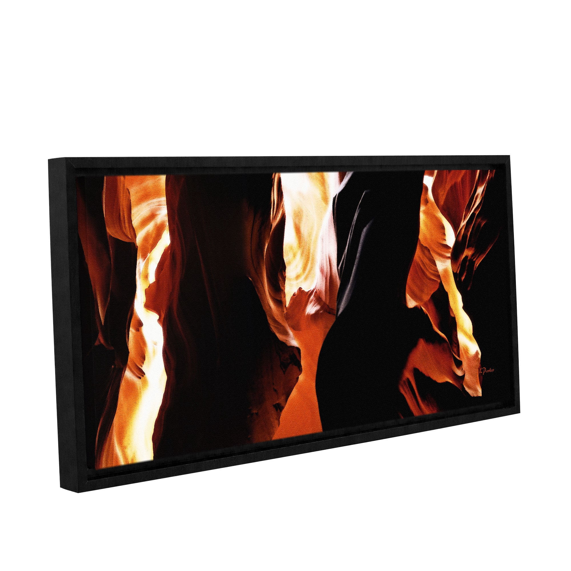 ArtWall Linda Parker "Slot Canyon Light From Above 3" Gallery-wrapped Floater-framed Canvas