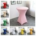 80cm Round Stretch Tablecloth Table Cloth for Banquet Wedding Cocktail