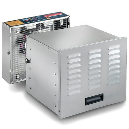 - STX International Model# STX-DEH-1200W-XLS Dehydra 1200 Watt 10 Tray Stainless Steel Food Dehydrator with 15 Hour Timer - 165°F Jerky Safe
