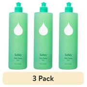 (3 pack) Safely Biodegradable Dish Soap, Rise Scent, 16 fl oz