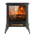 thumbnail image 2 of Clearance! 14 inch 1400w Freestanding Fireplace Fake Wood / Single Color / Heating Wire / One Rocker Flame Switch Button / One Rocker Heating Switch Button, 2 of 9