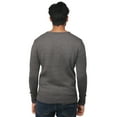 thumbnail image 3 of X RAY JEANS Men's Classic V-Neck Sweater for Fall Winter, Slim Fit V Neck Waffle Knit Pullover, Heather Gray, Large, 3 of 6