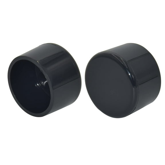 Flyshop 4PCS Round Chair Leg Caps Soft PVC Patio Floor Protectors Furniture Table Feet Covers, Bright Black, 1-1/2", 38 mm