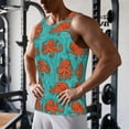 thumbnail image 5 of Gukieu Fun Octopus Print Men's Quick Dry Fitness Vest, Round Neck Sleeveless Fitness Bodybuilding Top-4X-Large, 5 of 7