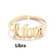 thumbnail image 1 of Anillos para mujer, regalos para mujer, aretes de acero inoxidable con apertura de doce letras inglesas, 1 of 2