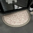 thumbnail image 3 of DOLITY Semicircle Baroque Print Bath Mat Dirt Resistant Super Soft for Bathroom E, 3 of 7