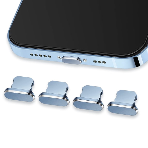 Seitruly Tapón de Metal a prueba de polvo para teléfono, 4 Uds., tapas de tapón a prueba de humedad, piezas multifuncionales, accesorios para Type3