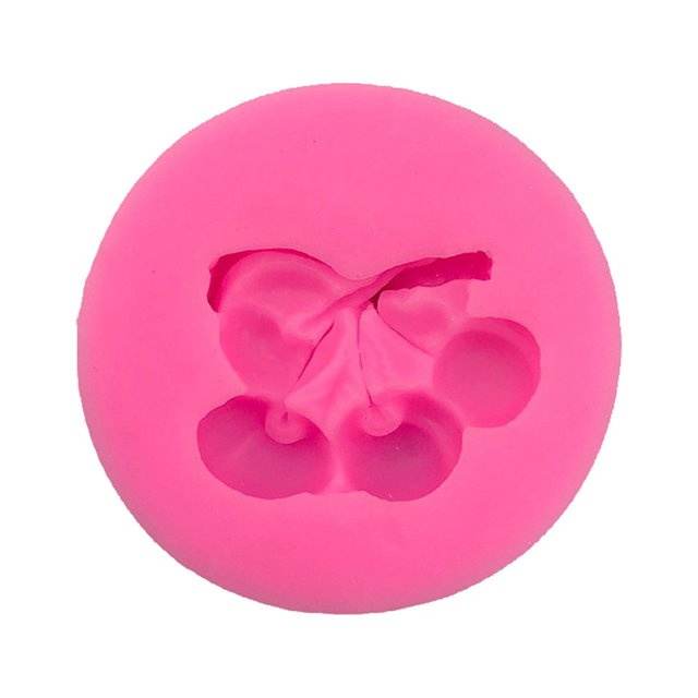 Billuyoard Molde de silicona con forma de cereza para fiestas, festivales, comedor, Bar, panadería, caramelo, gelatina, Chocolate, Fondant, Herramientas y accesorios para hornear