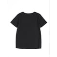 thumbnail image 3 of Women'S Casual Anime-Inspired T-Shirt with Moonlit Cityscape Design - Soft Black Print, Short Sleeve, Round Neck, Lightweight & Breathable for Spring/Summer, Perfect Gift, Casual Wear Tee | Anime, 3 of 7